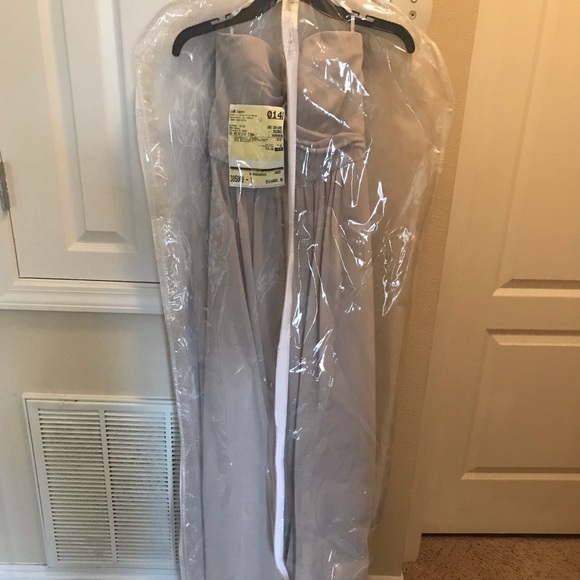 French Novelty Strapless Bridesmaid Dress - Picture 3 of 7